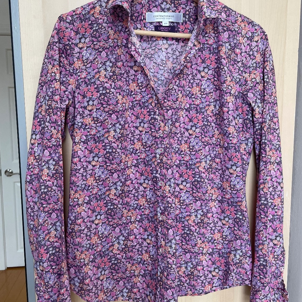 Liberty cotton blouse, size M